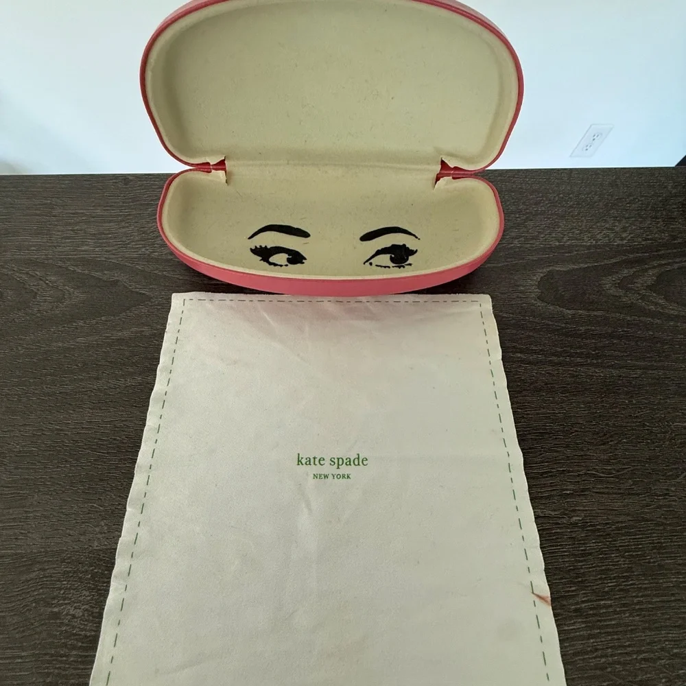 Kate Spade Florence JOJDH Black Eyeglass Frames w Pink Case
